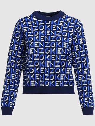 Тёмно-синий свитер KENZO: фото - Invogue
