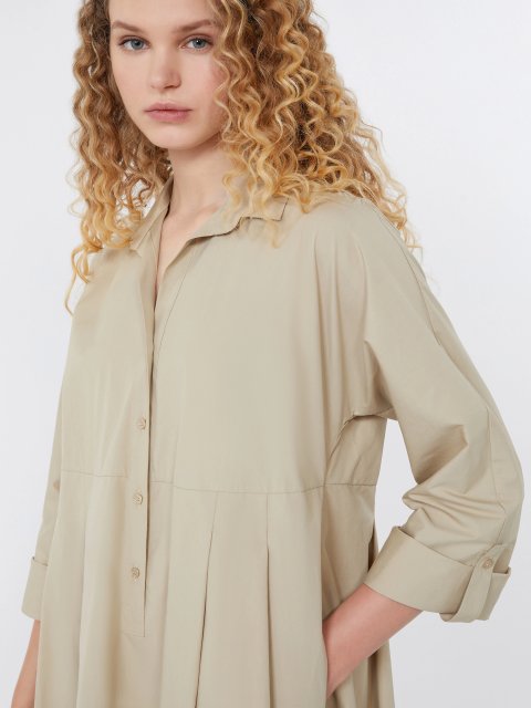 Бежева сукня Weekend Max Mara з бавовни: фото 3 - Invogue