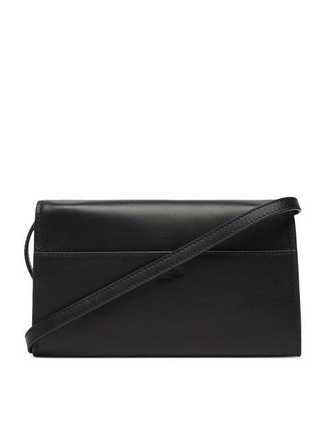 Чорний гаманець WEEKEND ACCESSORIES зі шкіри: фото 2 - Invogue
