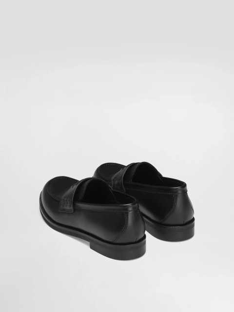 Чорні туфлі DOLCE&GABBANA KIDS зі шкіри: фото 3 - Invogue