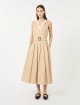 Бежева сукня Weekend Max Mara з суміші бавовни: фото 1 - Invogue