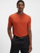 Оранжевая футболка BOSS из хлопка: фото 2 - Invogue