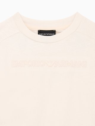Біла футболка Emporio Armani з бавовни: фото 2 - Invogue
