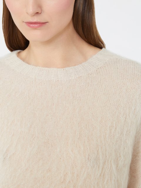 Кремовий светр MAX MARA з мохеру: фото 4 - Invogue