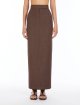 Коричневая юбка Max Mara хлопковая: фото 2 - Invogue