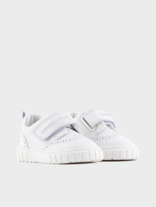 Белые кеды EMPORIO ARMANI KIDS: фото 1 - Invogue