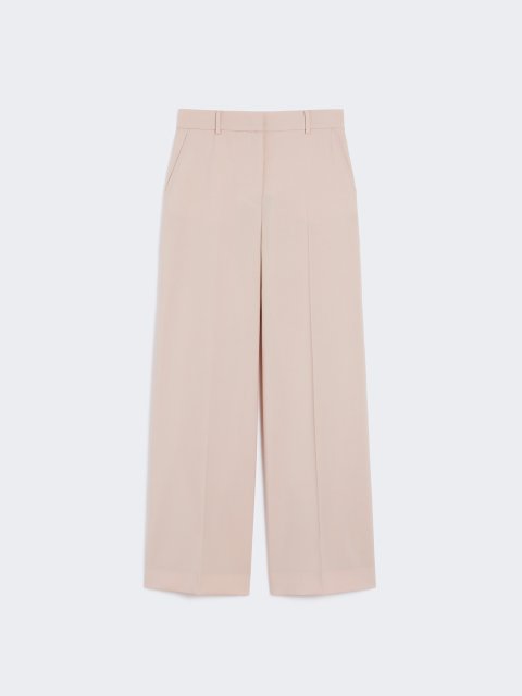 Пудрові брюки WEEKEND MAX MARA з вовни: фото - Invogue