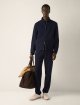 Темно-синій кардиган на блискавці Zegna з бавовни: фото 1 - Invogue