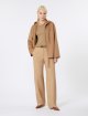 Темно-бежеве пальто MAX MARA з вовни, кашеміру та шовку: фото 1 - Invogue