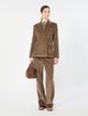 Світло-коричневі штани Weekend Max Mara з бавовни: фото 1 - Invogue