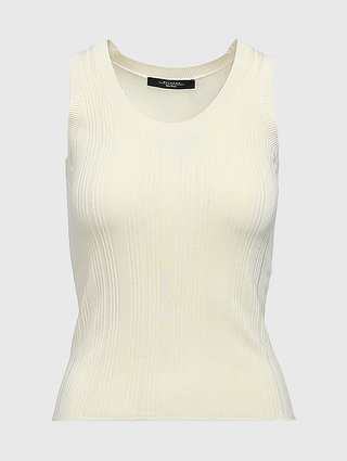 Кремовый топ WEEKEND MAX MARA: фото - Invogue