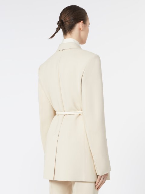 Бежевый жакет SPORTMAX с поясом: фото 3 - Invogue