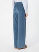 Блакитні штани Weekend Max Mara з бавовни: фото 3 - Invogue