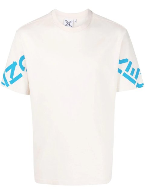 Кремовая футболка KENZO: фото - Invogue