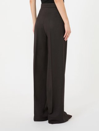 Темно-коричневі штани Max Mara з вовни: фото 3 - Invogue