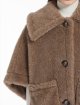 Сіре пончо MAX MARA з альпаки, кашеміру та шовку: фото 3 - Invogue