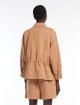 Світло-коричнева куртка Weekend Max Mara з бавовни та льону: фото 3 - Invogue