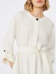 Бежева сукня з поясом Max Mara з льону: фото 2 - Invogue