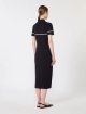 Темно-синя сукня MAX MARA з суміші віскози: фото 2 - Invogue