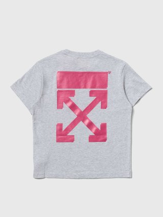 Сіра футболка OFF-WHITE KIDS : фото 1 - Invogue