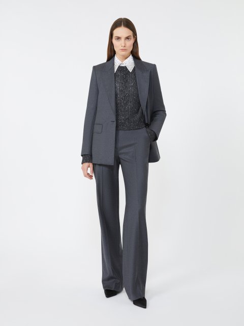 Тёмно-серый свитер MAX MARA из альпаки: фото 1 - Invogue