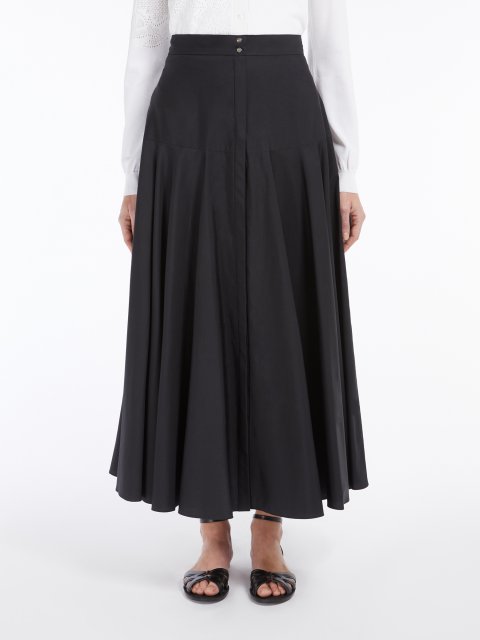 Чорна спідниця Max Mara бавовняна: фото 2 - Invogue