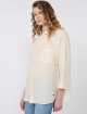 Жовта сорочка у смужку Weekend Max Mara з льону: фото 4 - Invogue