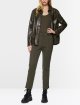 Оливковые брюки MARC CAIN из смеси хлопка: фото 1 - Invogue