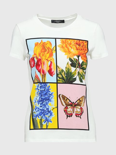 Белая футболка WEEKEND MAX MARA: фото - Invogue