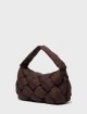 Коричневая сумка Marella с плетением: фото 2 - Invogue