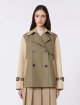 Гірчичний плащ WEEKEND MAX MARA укорочений: фото 2 - Invogue