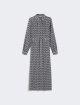 Блакитна сукня WEEKEND MAX MARA з принтом: фото - Invogue