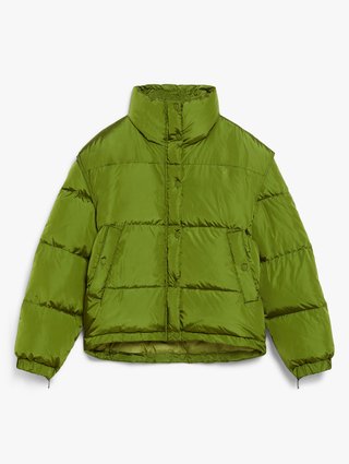 Зелена куртка WEEKEND MAX MARA укорочена: фото - Invogue