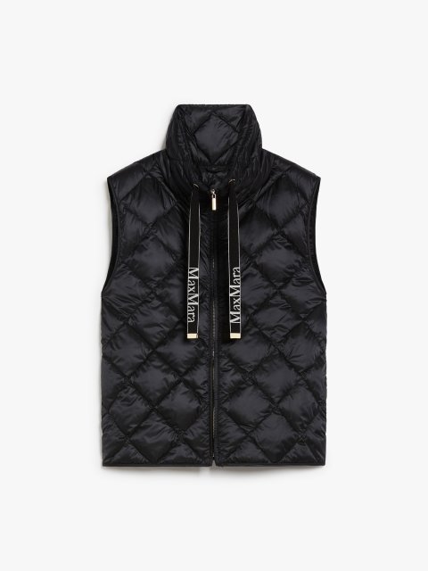 Чорний жилет MAX MARA стьобаний: фото - Invogue