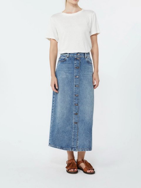 Біла футболка Weekend Max Mara з льону: фото 1 - Invogue