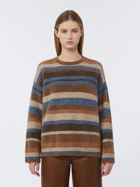 Светр у смужку MAX MARA з альпаки та вовни: фото 2 - Invogue