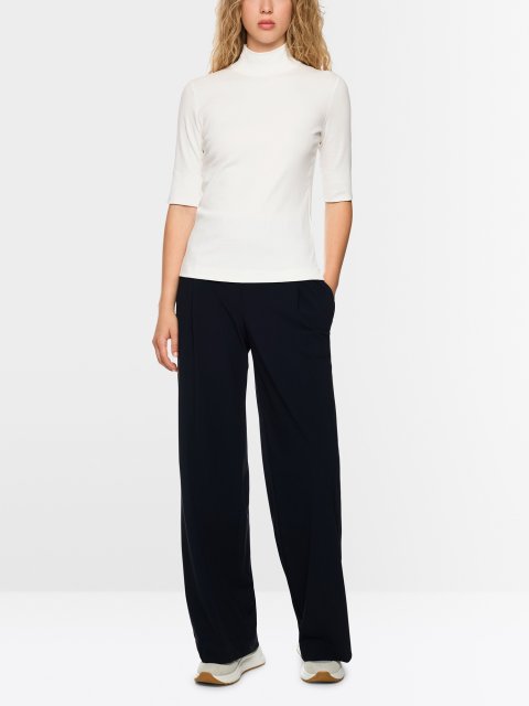 Біла футболка MARC CAIN з еластичної бавовни: фото 1 - Invogue