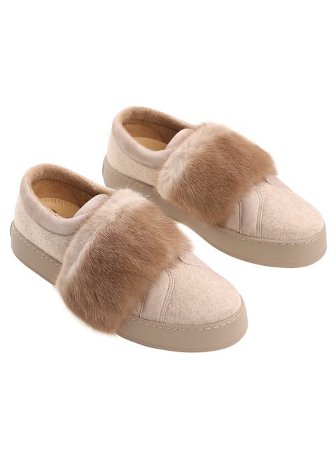 Бежеві снікерси MAX MARA : фото 3 - Invogue