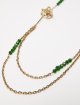 Золотисте кольє WEEKEND ACCESSORIES двониткове: фото 2 - Invogue