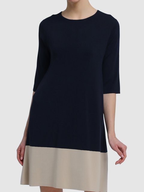 Синее платье WEEKEND MAX MARA: фото 3 - Invogue