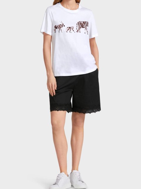 Белая футболка MARC CAIN: фото 4 - Invogue