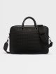 Чорна ділова сумка Zegna Edgy зі  шкіри наппа: фото - Invogue