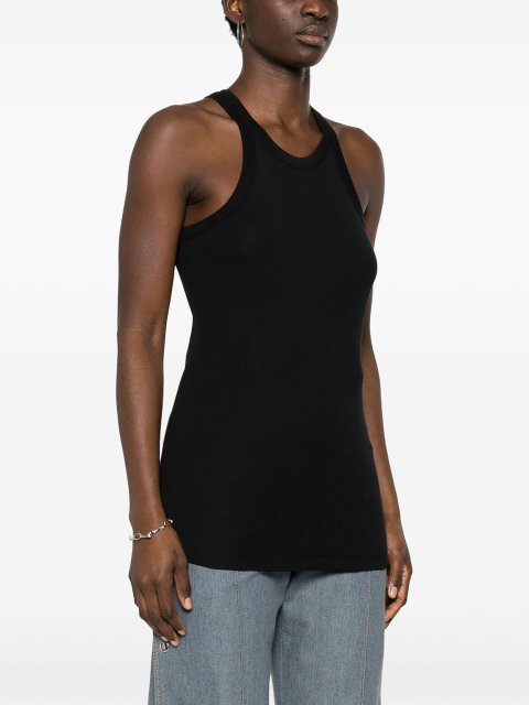 Чорний топ Sportmax в рубчик: фото 2 - Invogue
