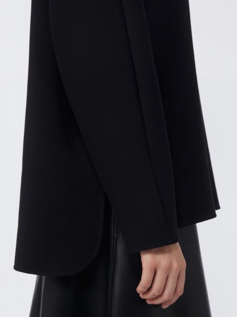 Чорна футболка MAX MARA з довгим рукавом: фото 4 - Invogue