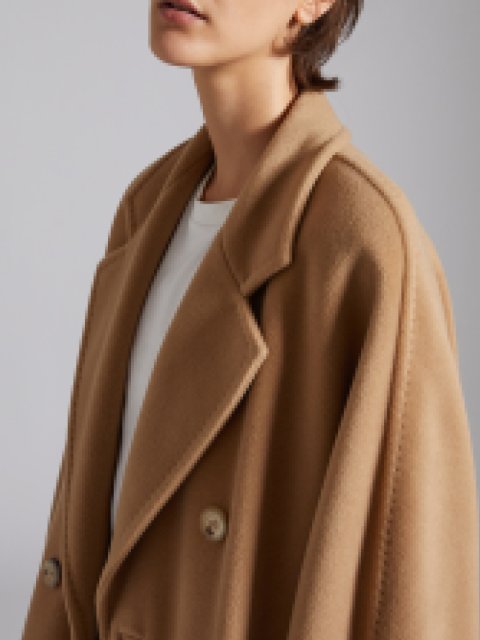 Темно-бежевое пальто MAX MARA из шерсти и кашемира: фото 4 - Invogue