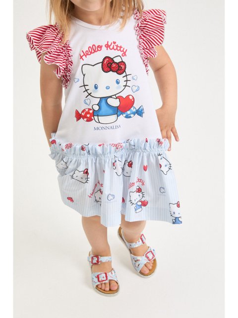 Сукня Hello Kitty з оборками на рукавах Monnalisa: фото 2 - Invogue