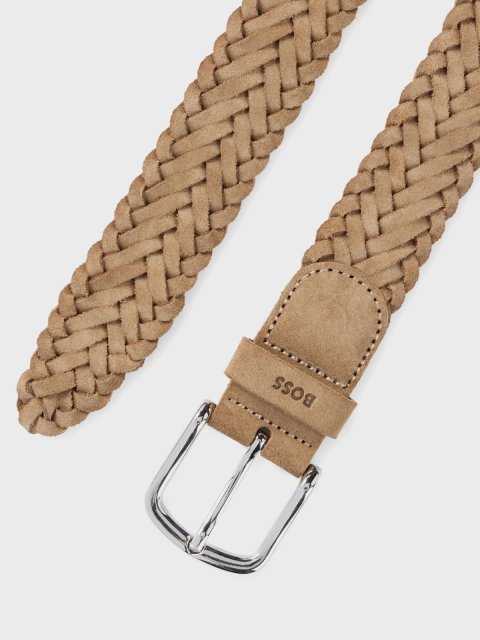 Бежевый ремень BOSS: фото 2 - Invogue