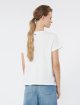 Белая футболка Weekend Max Mara из хлопка и эластана с вышивкой: фото 3 - Invogue