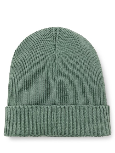 Зелена шапка BOSS з бавовни та вовни: фото 1 - Invogue