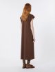 Шоколадна сукня Weekend Max Mara з віскози, ліоцелу та поліаміду: фото 3 - Invogue